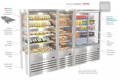 Multi Deck DTG, An efficient and stylish multideck built for high volume, food-to-go environments.